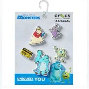 NWT DISNEY PIXAR Monsters, Inc. 5 Pack CROC CHARMS